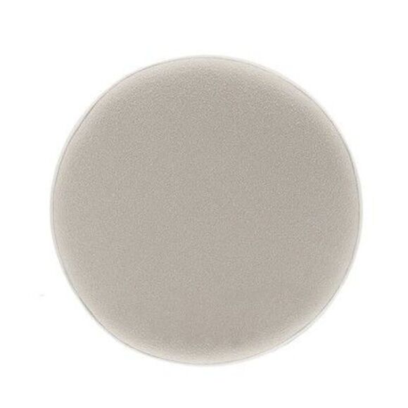 Open Box - WOVENBYRD - 19" Round Pouf Ottoman Fabric Cream Boucle - WOVEN Cream - Picture 3 of 4